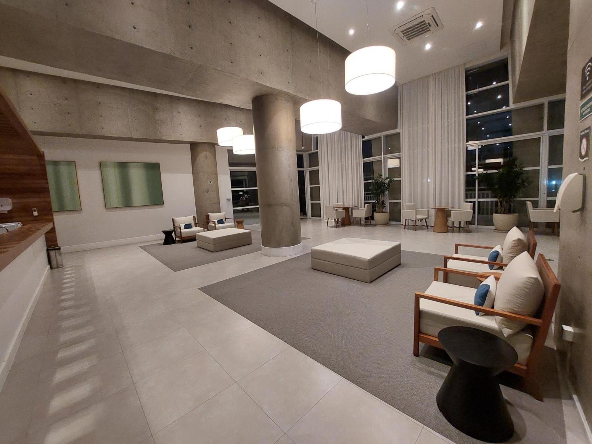 Book Santos - Condominio Unlimited - Apartamento Com Vista Mar E Apartamento Com Vista Piscina Eksteriør billede