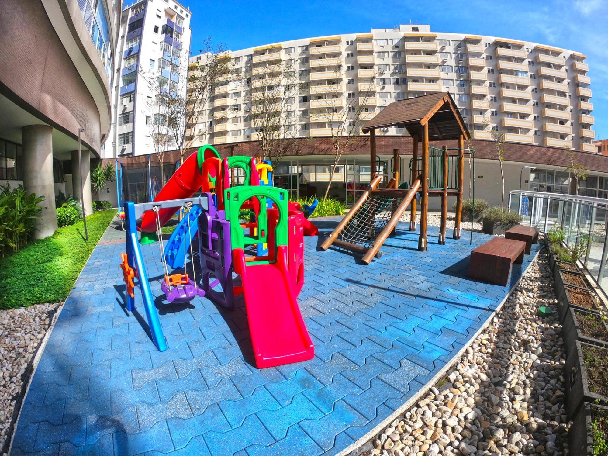 Book Santos - Condominio Unlimited - Apartamento Com Vista Mar E Apartamento Com Vista Piscina Eksteriør billede