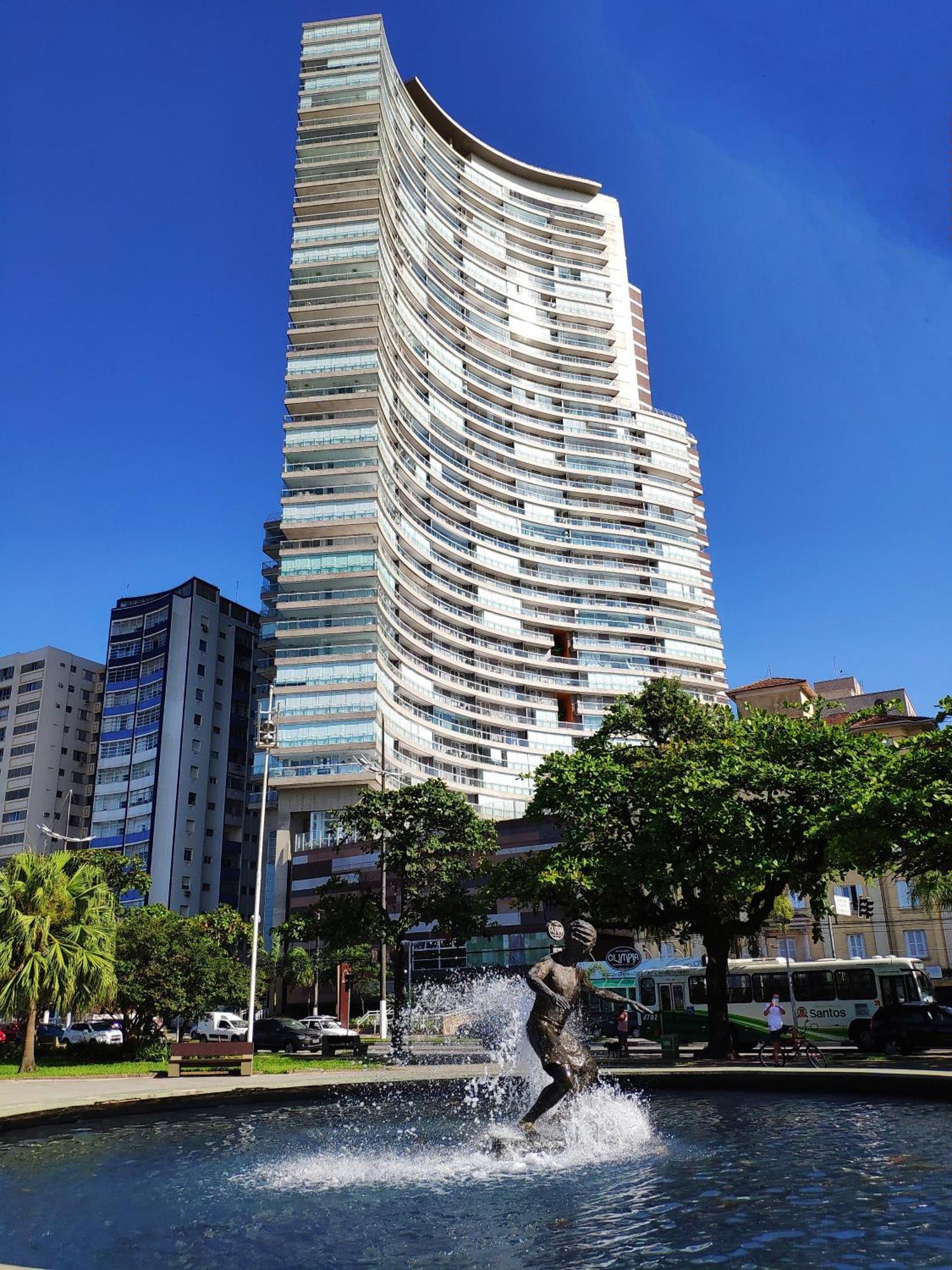 Book Santos - Condominio Unlimited - Apartamento Com Vista Mar E Apartamento Com Vista Piscina Eksteriør billede