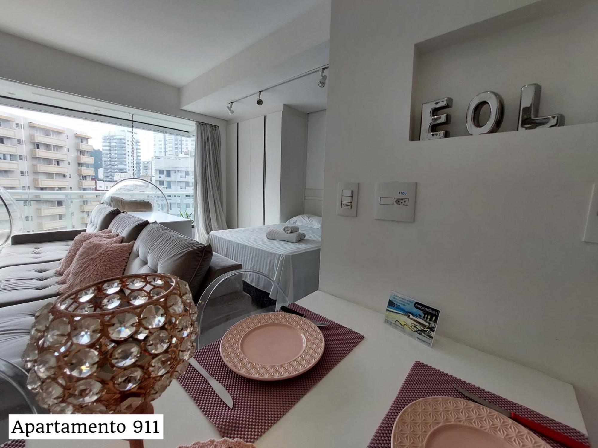 Book Santos - Condominio Unlimited - Apartamento Com Vista Mar E Apartamento Com Vista Piscina Eksteriør billede