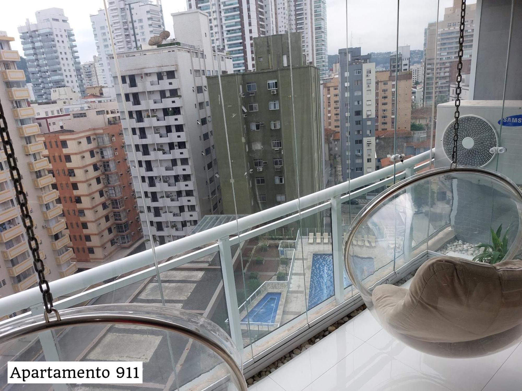 Book Santos - Condominio Unlimited - Apartamento Com Vista Mar E Apartamento Com Vista Piscina Værelse billede