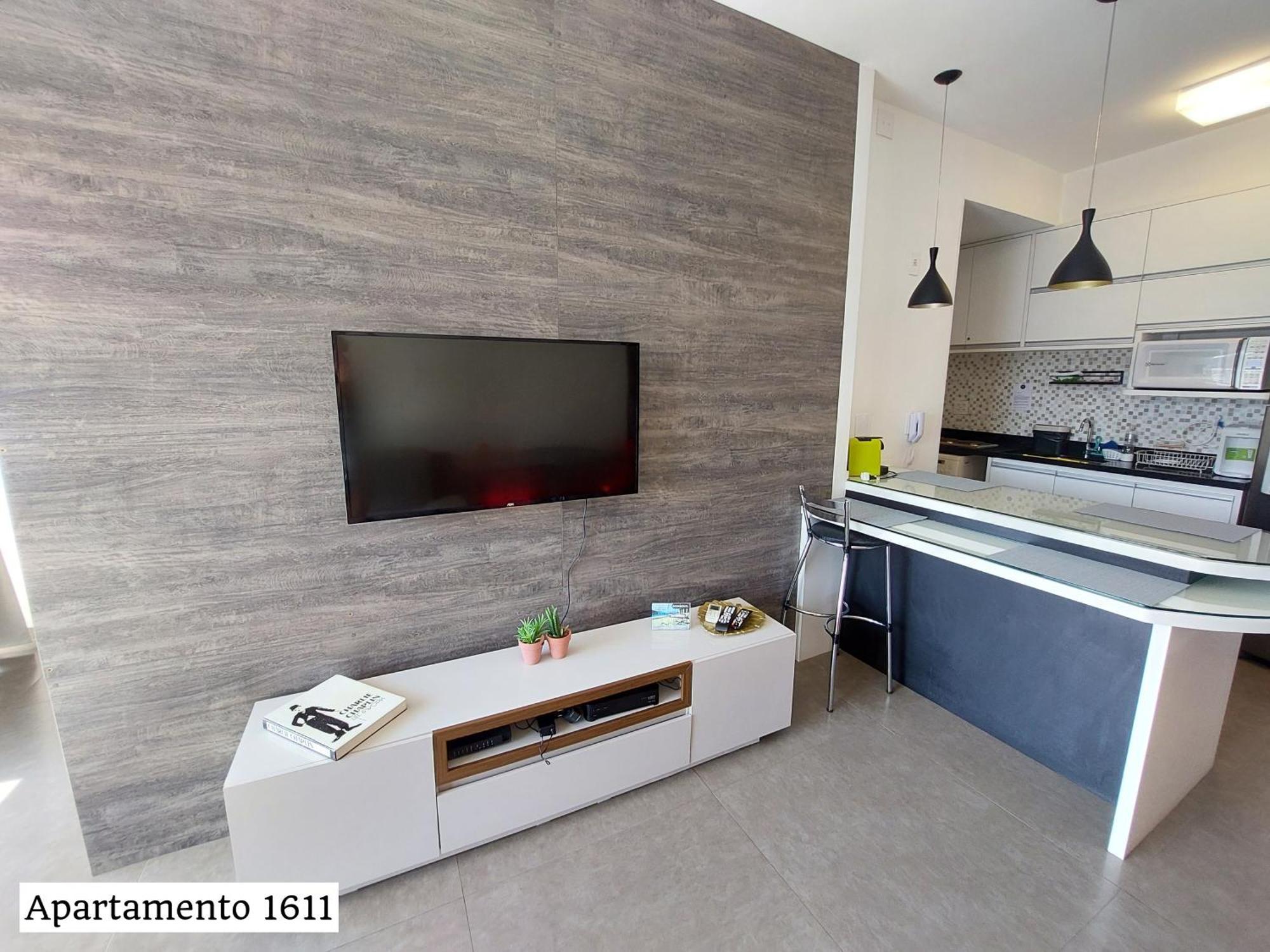 Book Santos - Condominio Unlimited - Apartamento Com Vista Mar E Apartamento Com Vista Piscina Værelse billede