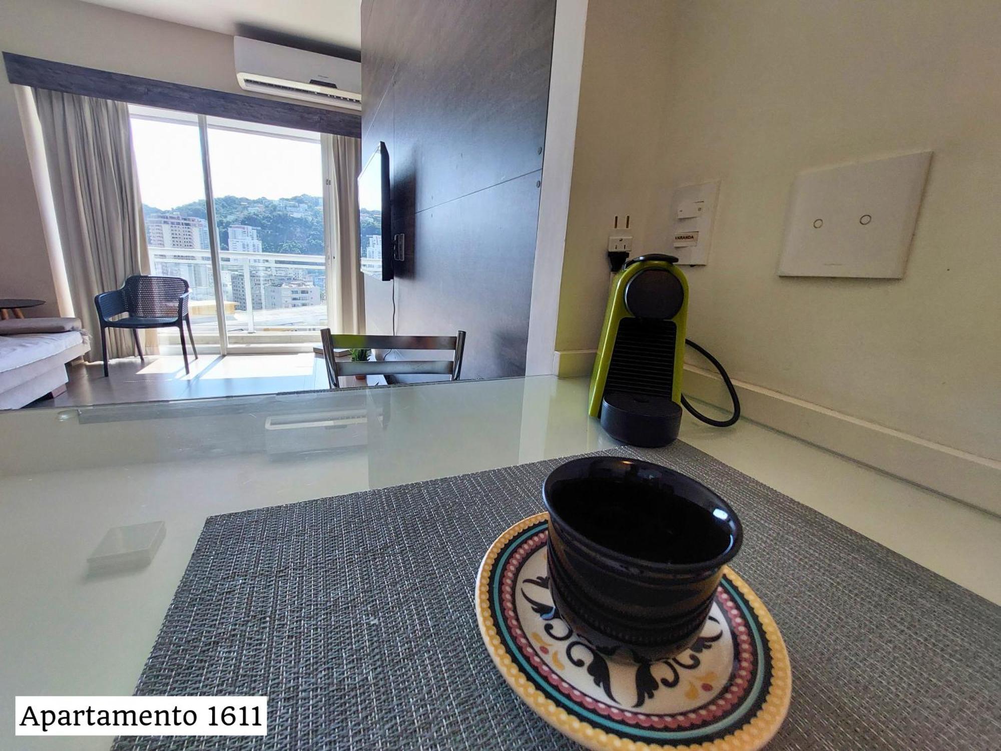Book Santos - Condominio Unlimited - Apartamento Com Vista Mar E Apartamento Com Vista Piscina Værelse billede