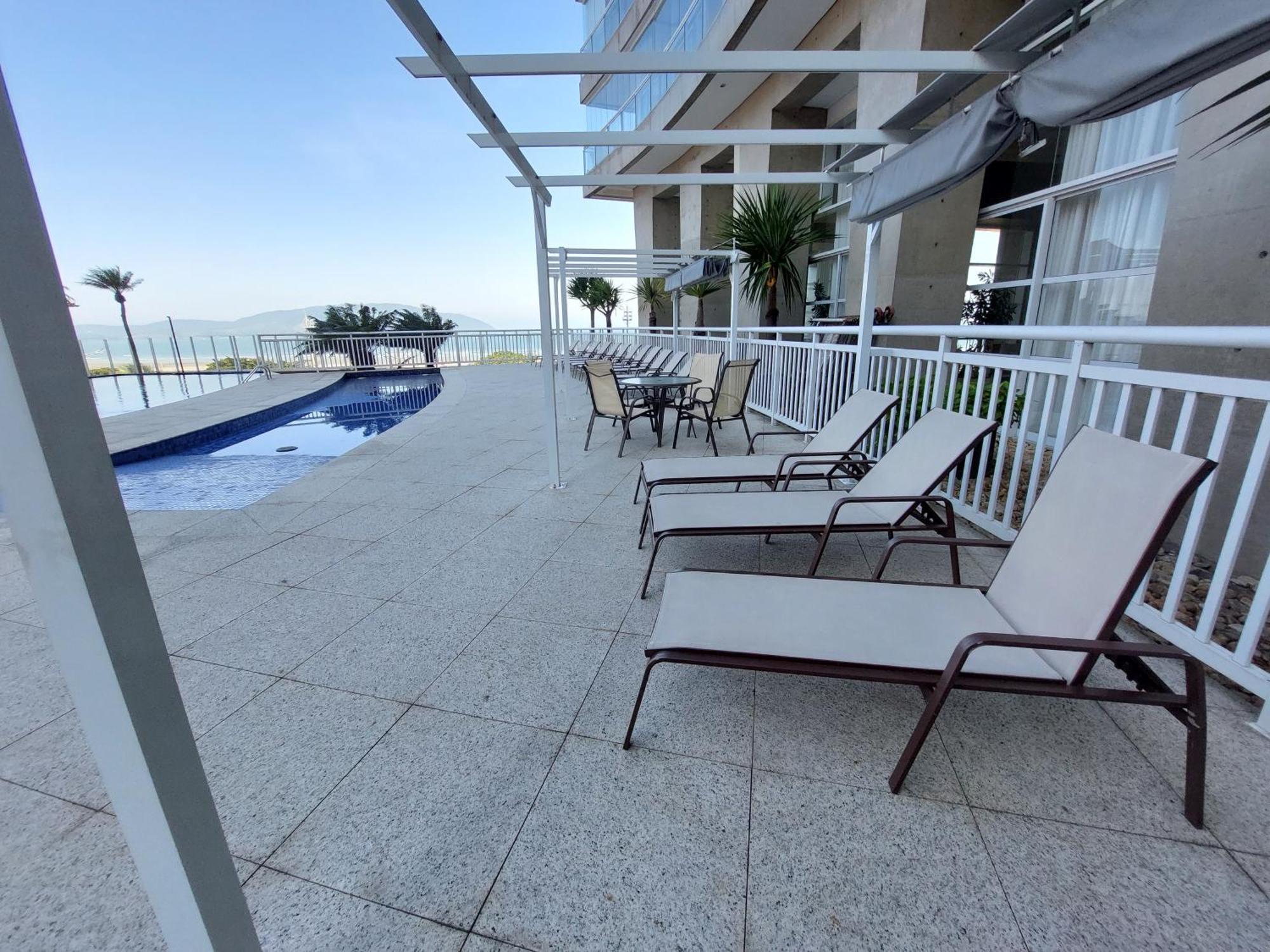 Book Santos - Condominio Unlimited - Apartamento Com Vista Mar E Apartamento Com Vista Piscina Eksteriør billede