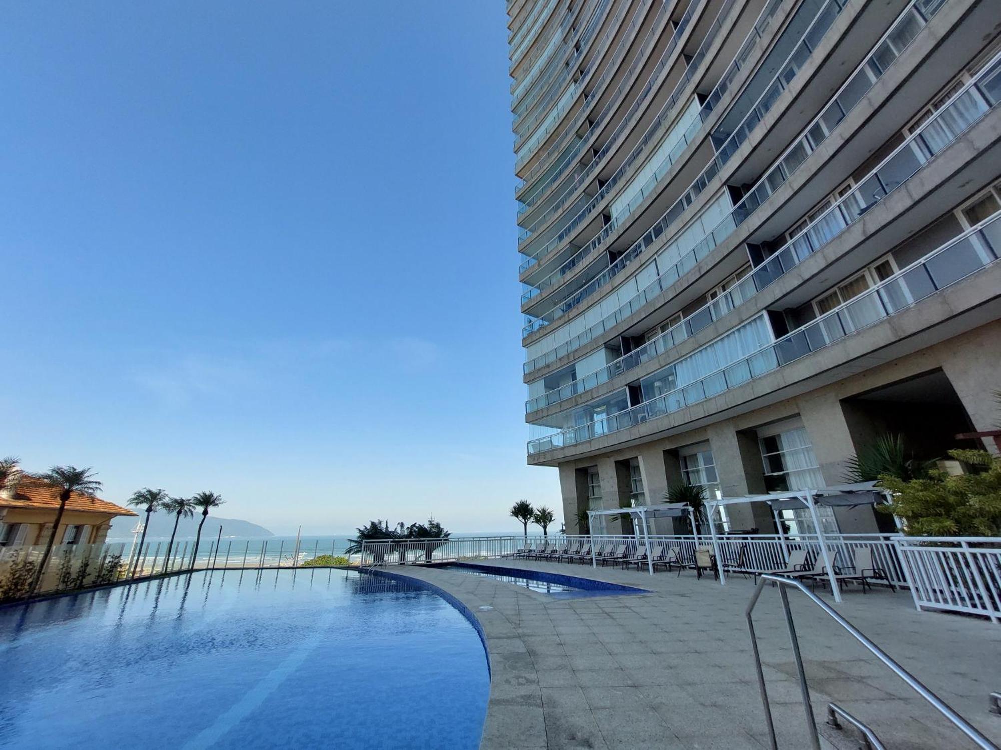 Book Santos - Condominio Unlimited - Apartamento Com Vista Mar E Apartamento Com Vista Piscina Eksteriør billede
